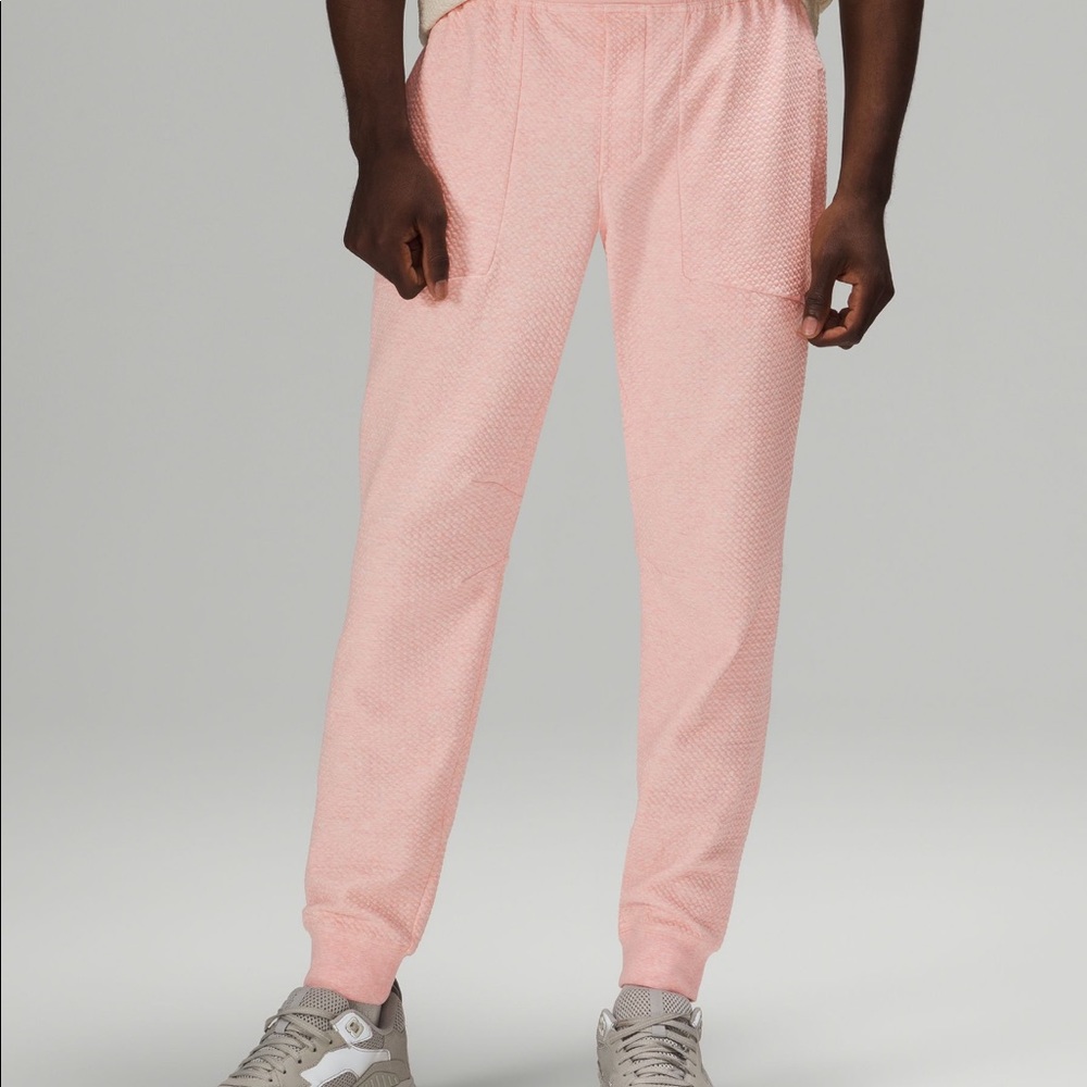 lululemon At Ease Jogger Heathered Pink Mist - Large - like new